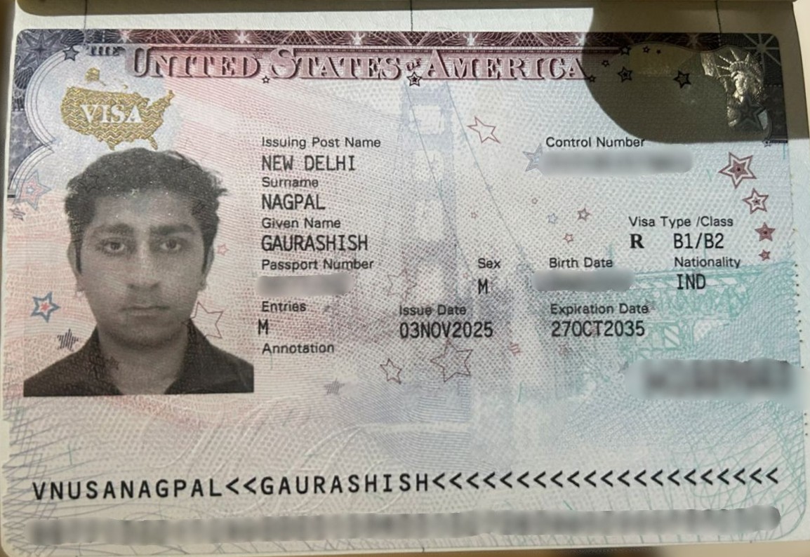 Gaurashish Nagpal Visa